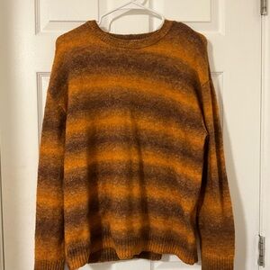 Zara Brown and Orange Sweater